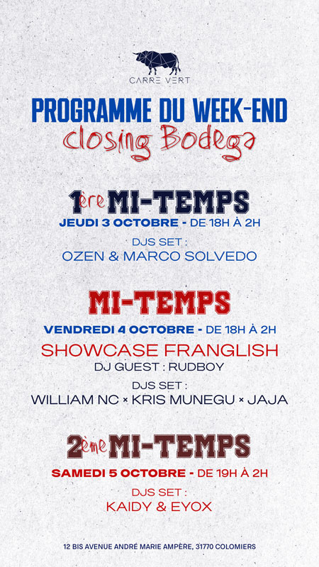 programme-closing-bodega-carre-vert